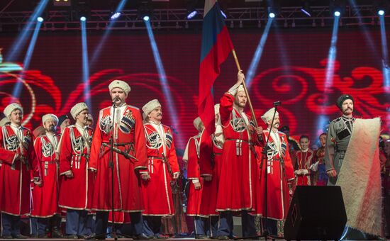 Celebrating the first anniversary of the Crimean Spring in Crimea