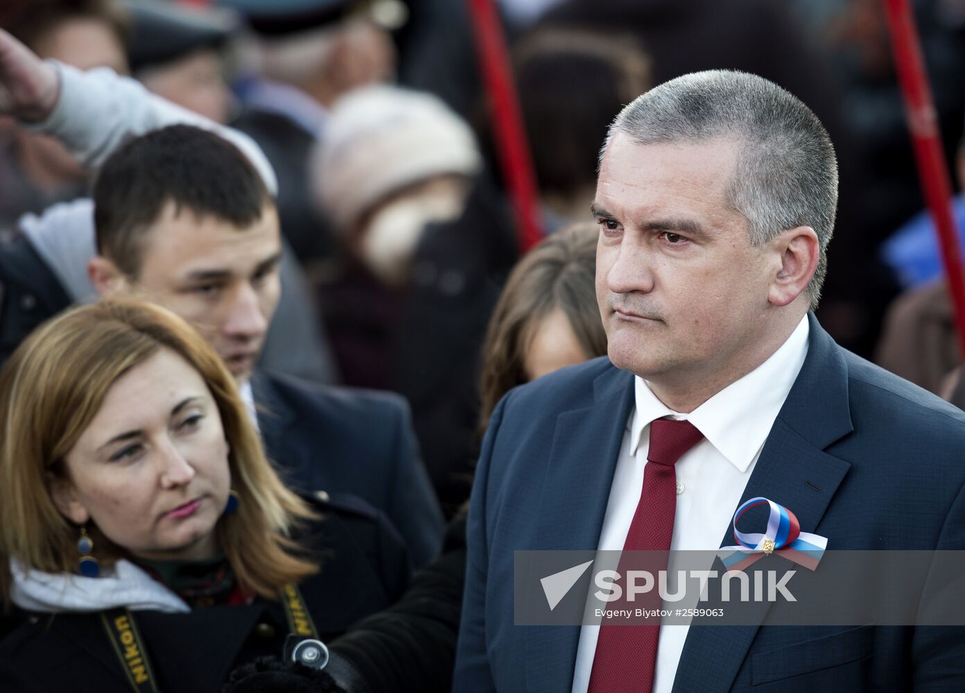 Celebrating the first anniversary of the Crimean Spring in Crimea
