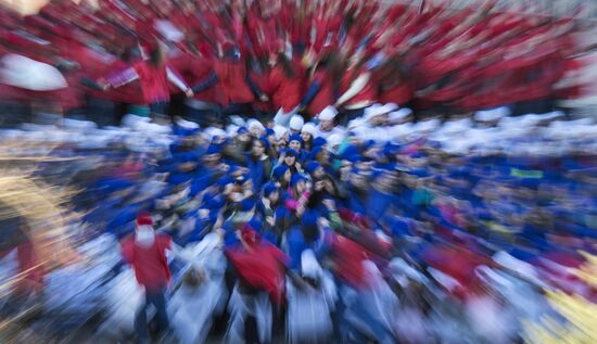Celebrating the first anniversary of the Crimean Spring in Crimea