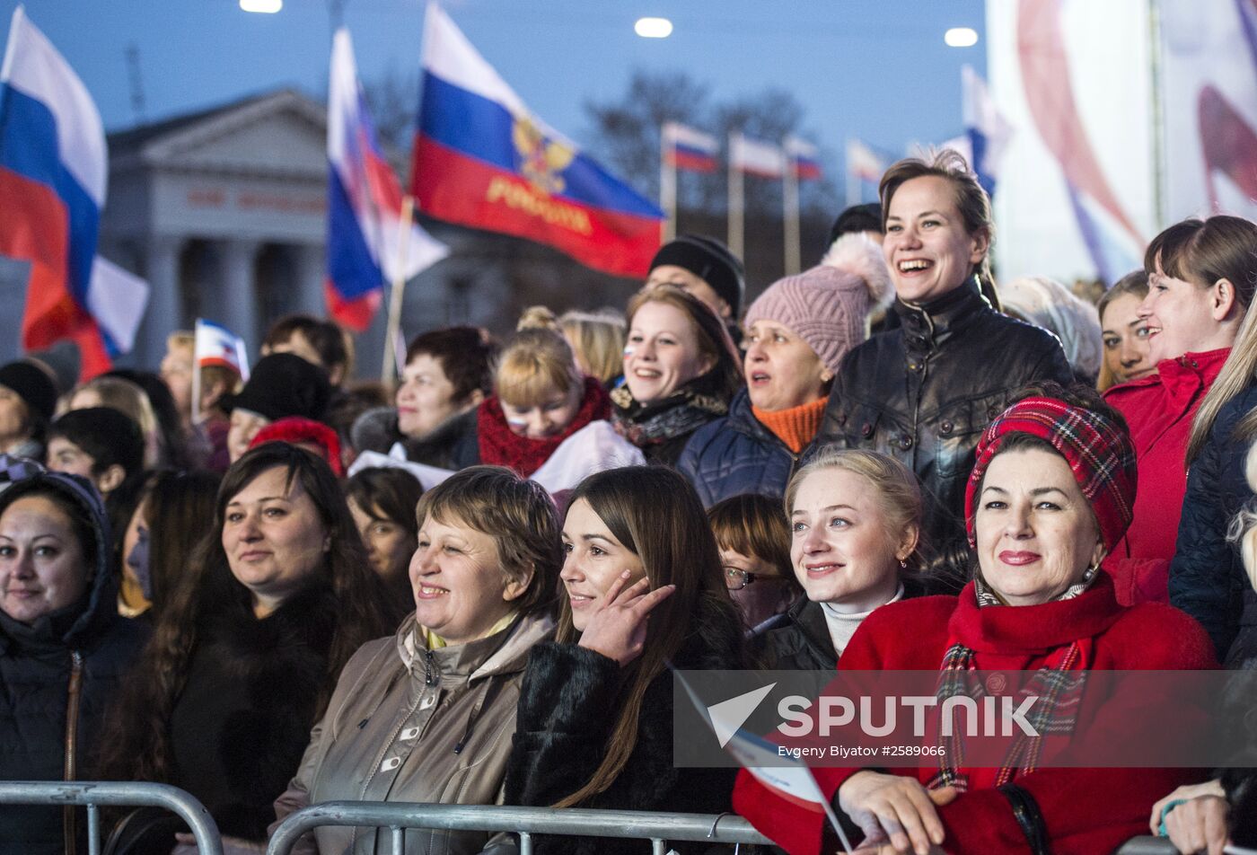 Celebrating the first anniversary of the Crimean Spring in Crimea