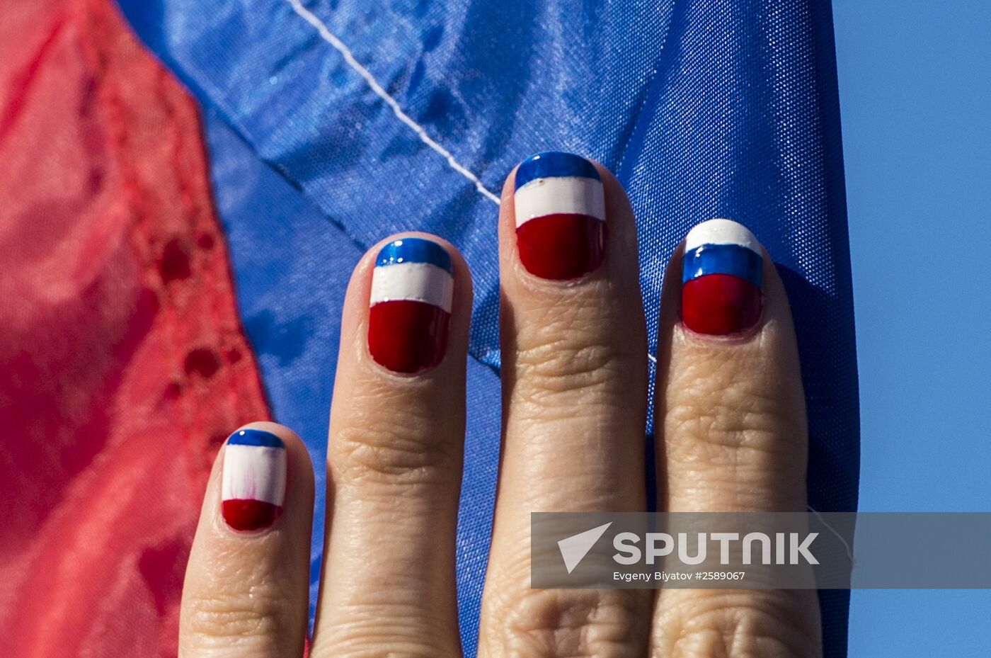 Celebrating the first anniversary of the Crimean Spring in Crimea
