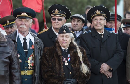 Celebrating the first anniversary of the Crimean Spring in Crimea