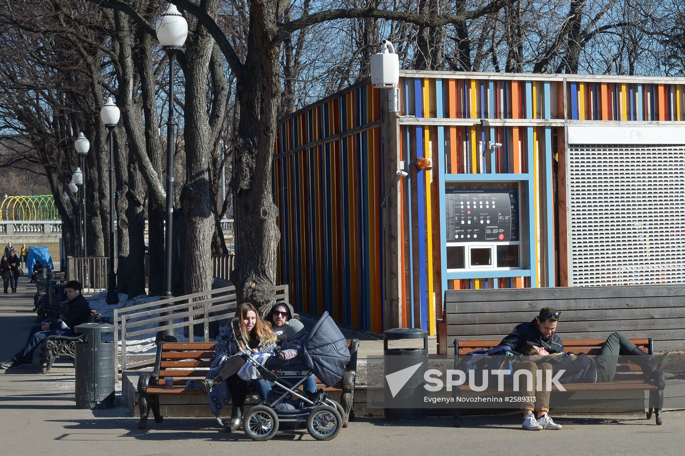Warm weather in Moscow