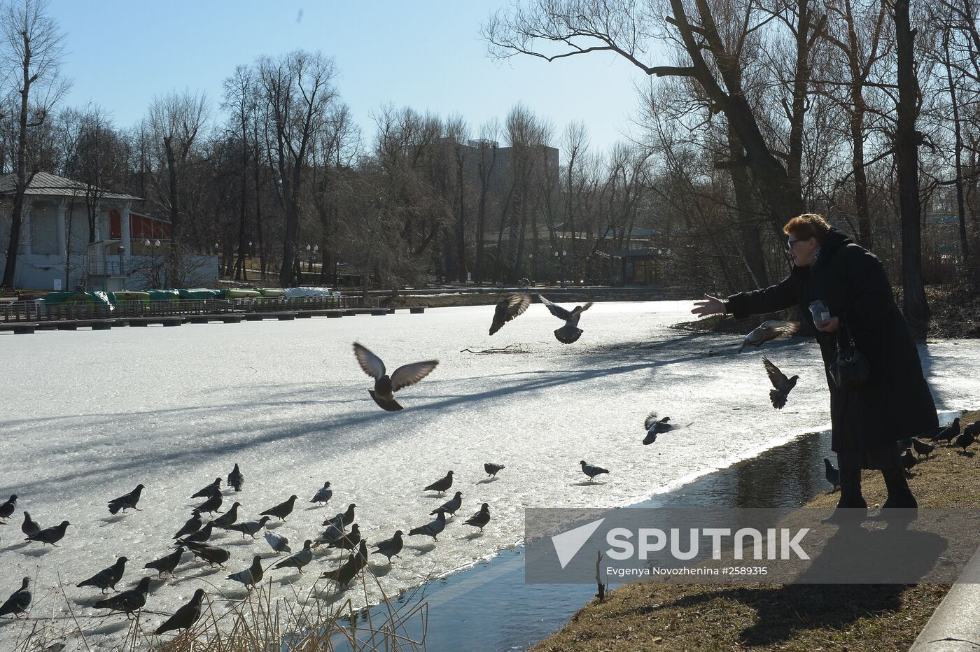 Warm weather in Moscow