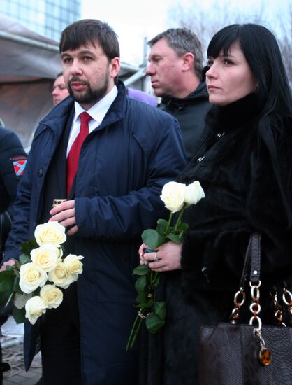 A rally in memory of children who perished in Donbass
