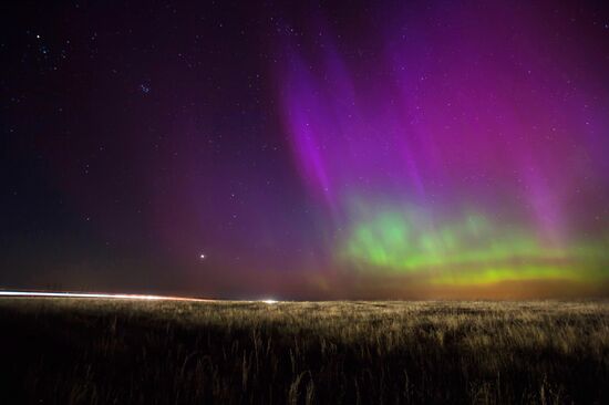 Aurora Borealis in the Ryazan Region