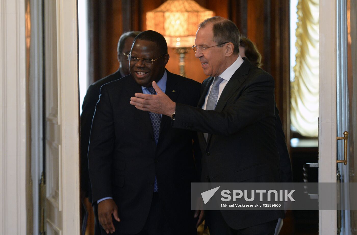 Foreign Minister Sergey Lavrov meets with Foreign Minister of Gabon Franck Emmanuel Issoze-Ngondet