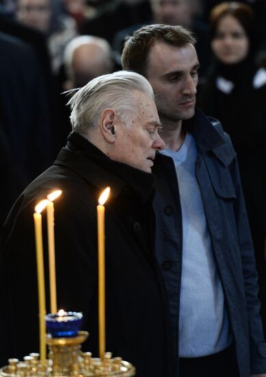 Memorial service for writer Valentin Rasputin at Cathedral of Christ the Savior