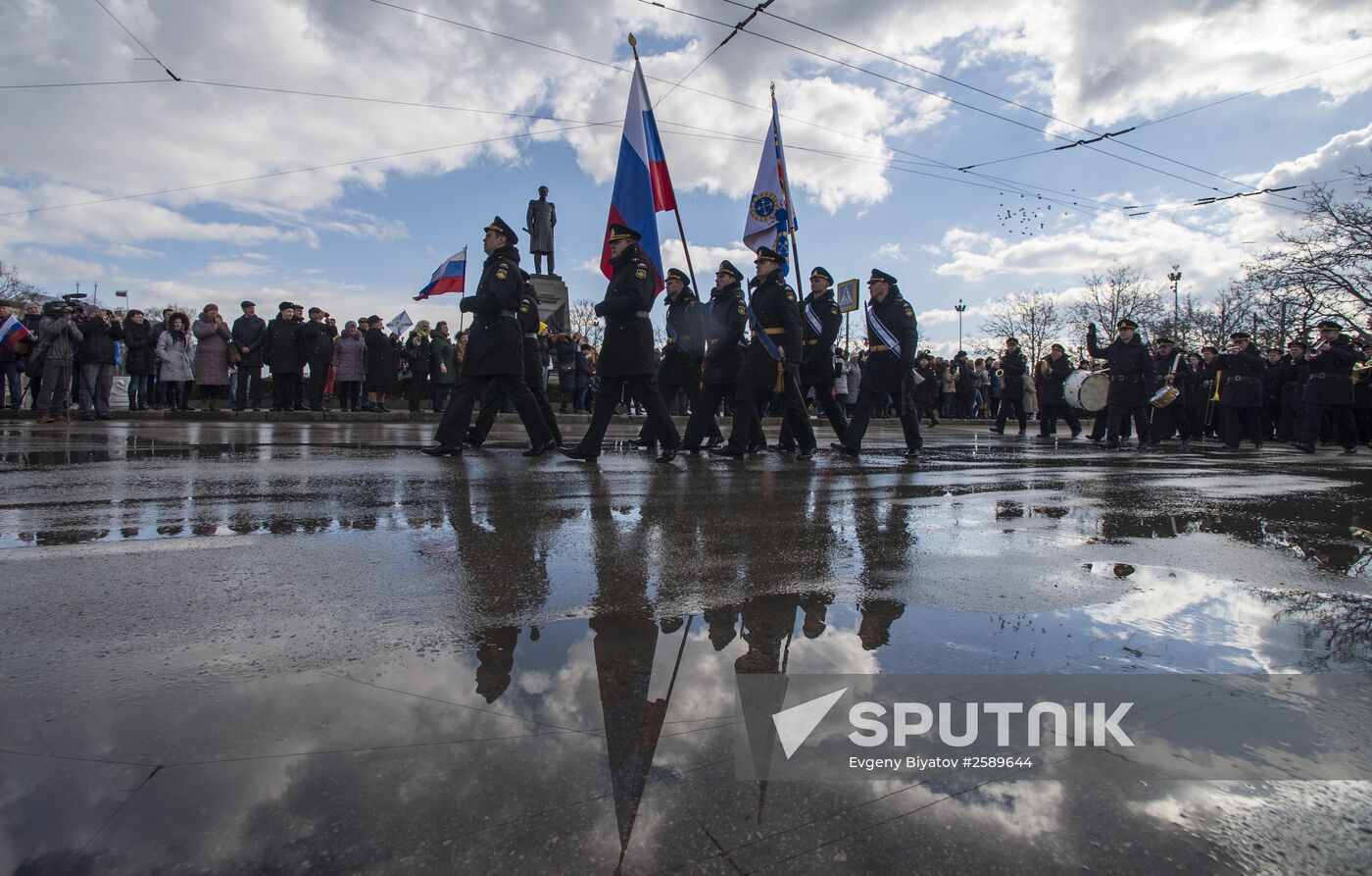 Crimean Spring anniversary in Crimea