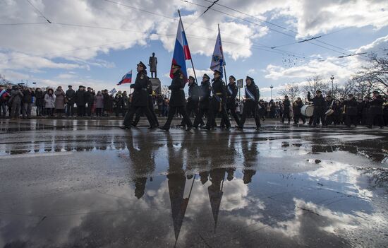 Crimean Spring anniversary in Crimea