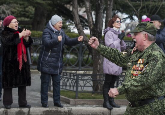 Crimean Spring anniversary in Crimea
