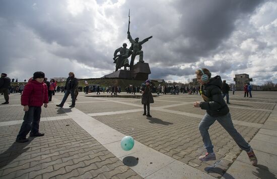 Crimean Spring anniversary in Crimea