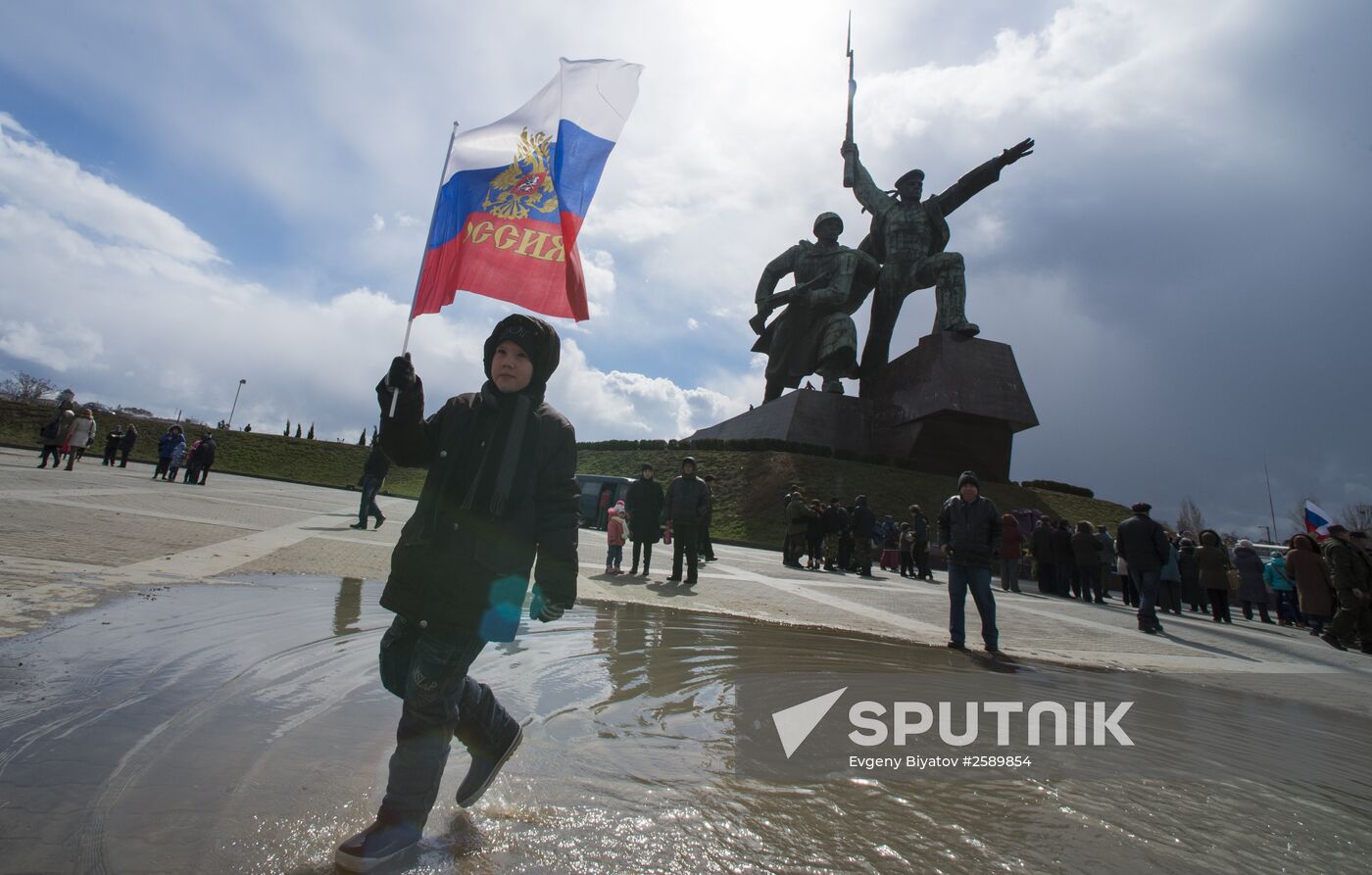 Crimean Spring anniversary in Crimea