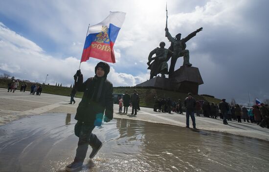 Crimean Spring anniversary in Crimea