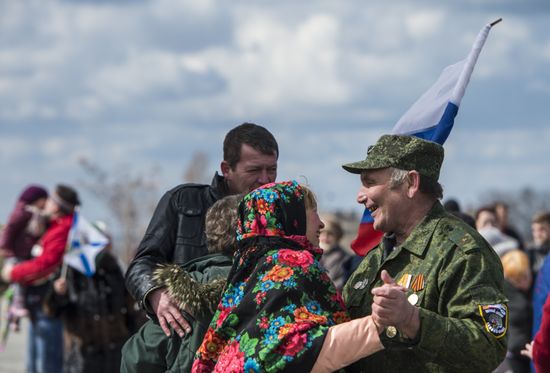 Crimean Spring anniversary in Crimea