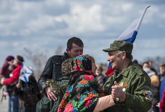 Crimean Spring anniversary in Crimea