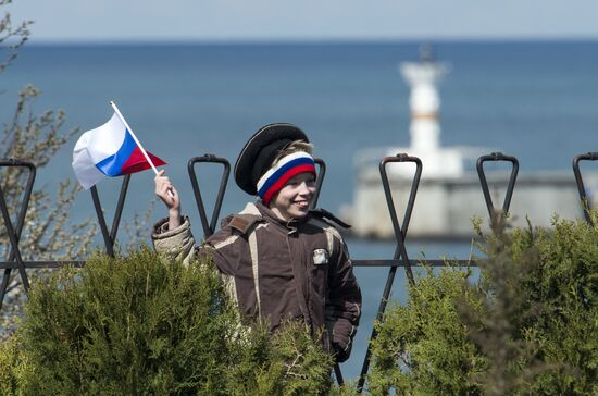 Crimean Spring anniversary in Crimea