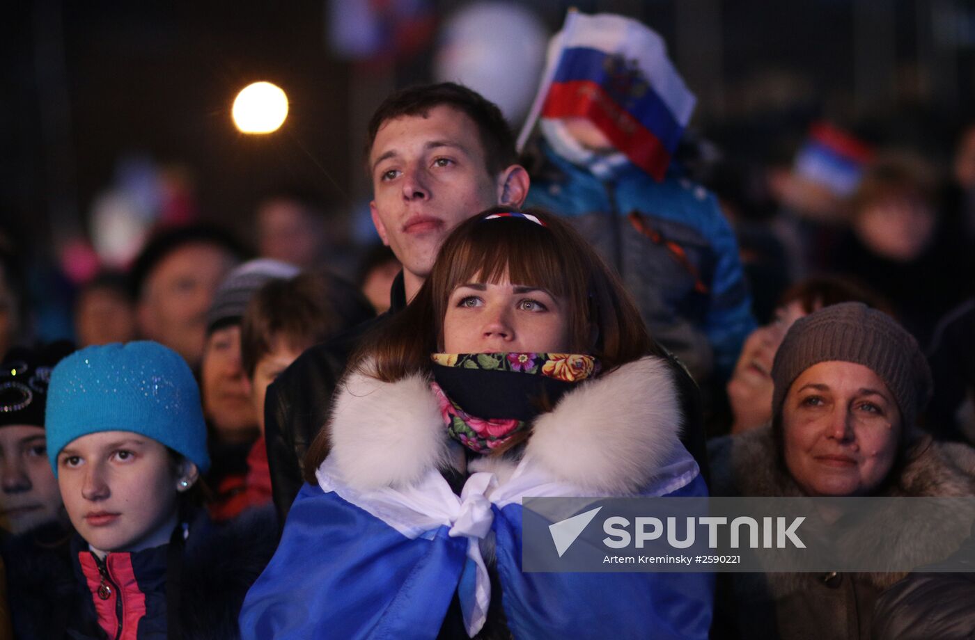 Crimean Spring anniversary in Crimea