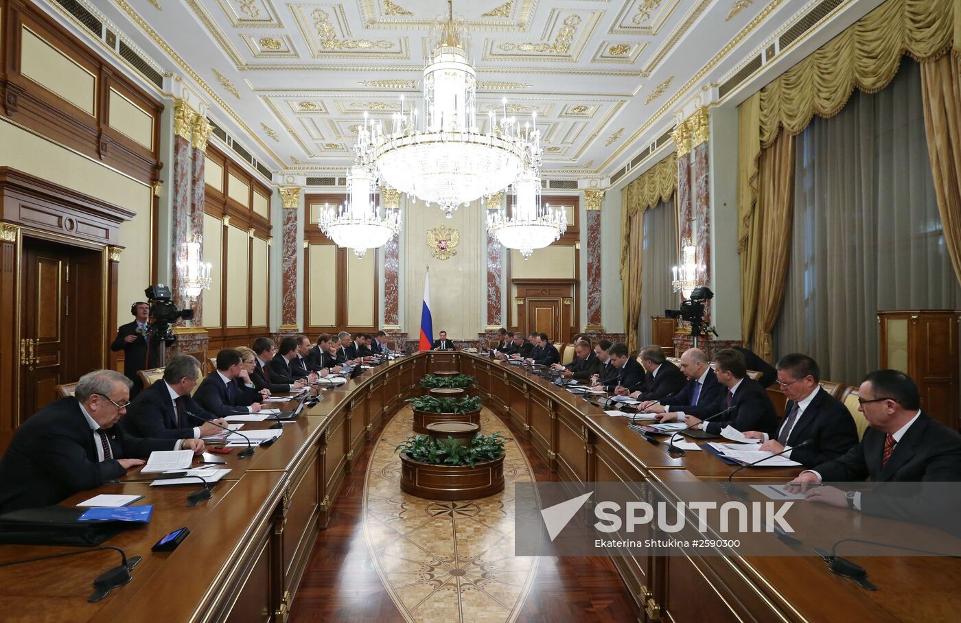 Prime Minister Dmitry Medvedev holds Government meeting