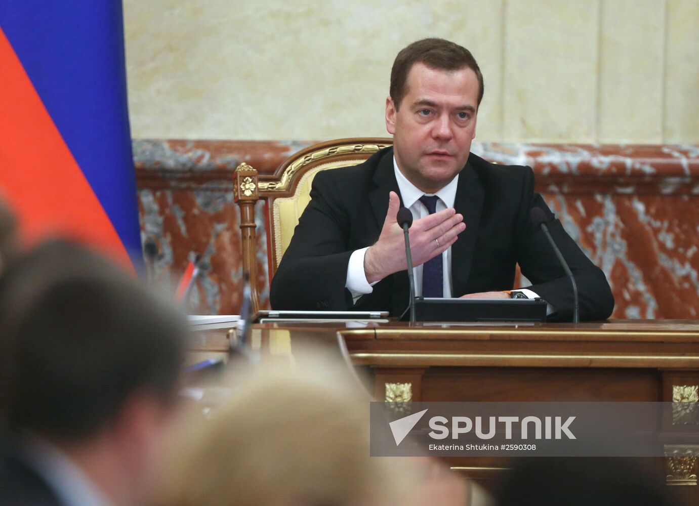 Prime Minister Dmitry Medvedev holds Government meeting