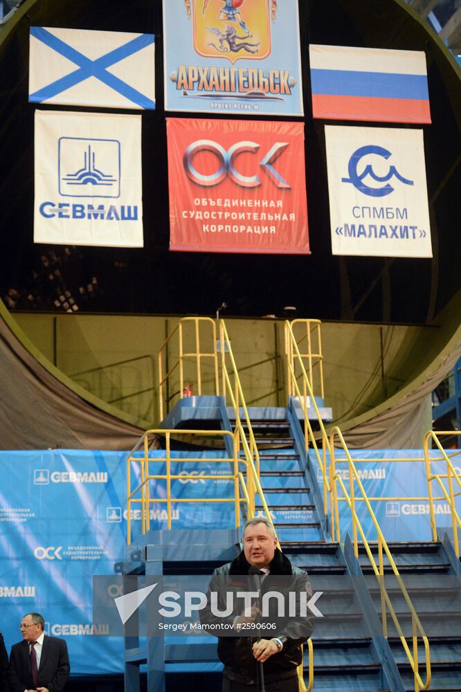 Keel-laying of fifth Yasen-M type multi-purpose nuclear submarine "Arkhangelsk"