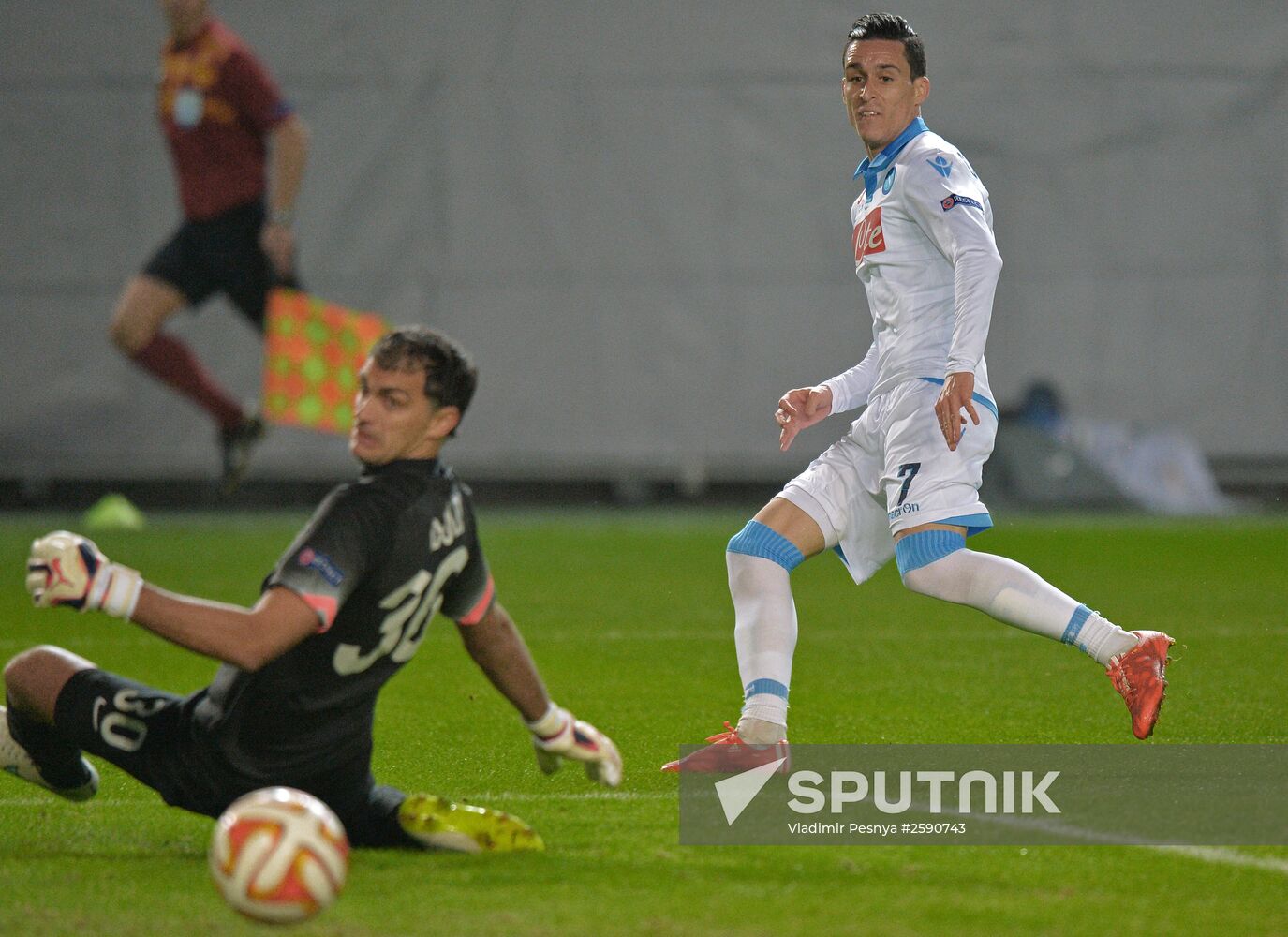 Football. Europa League. Dynamo vs. Napoli