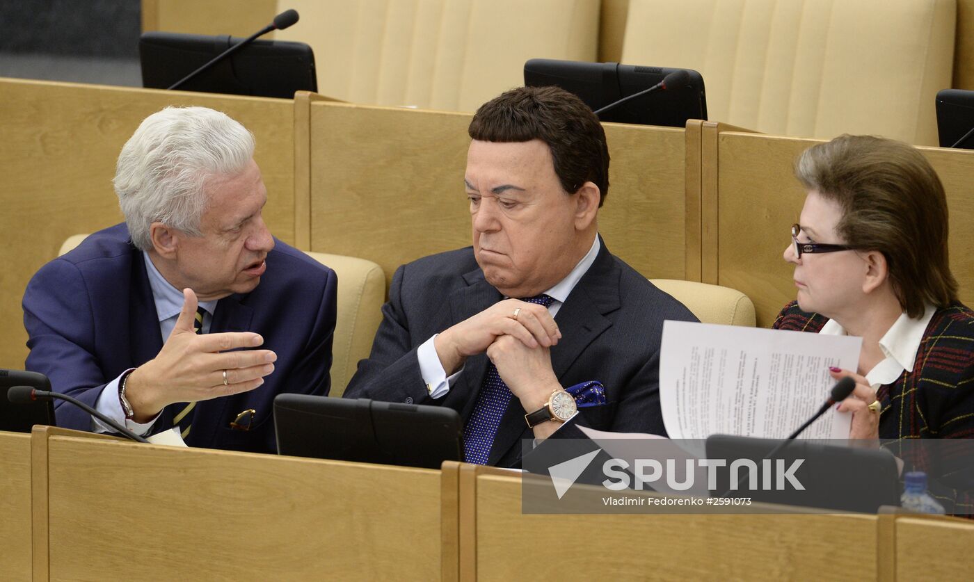State Duma plenary meeting