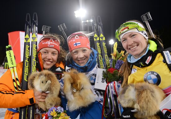 Biathlon. 2015 IBU World Cup. Women's sprint