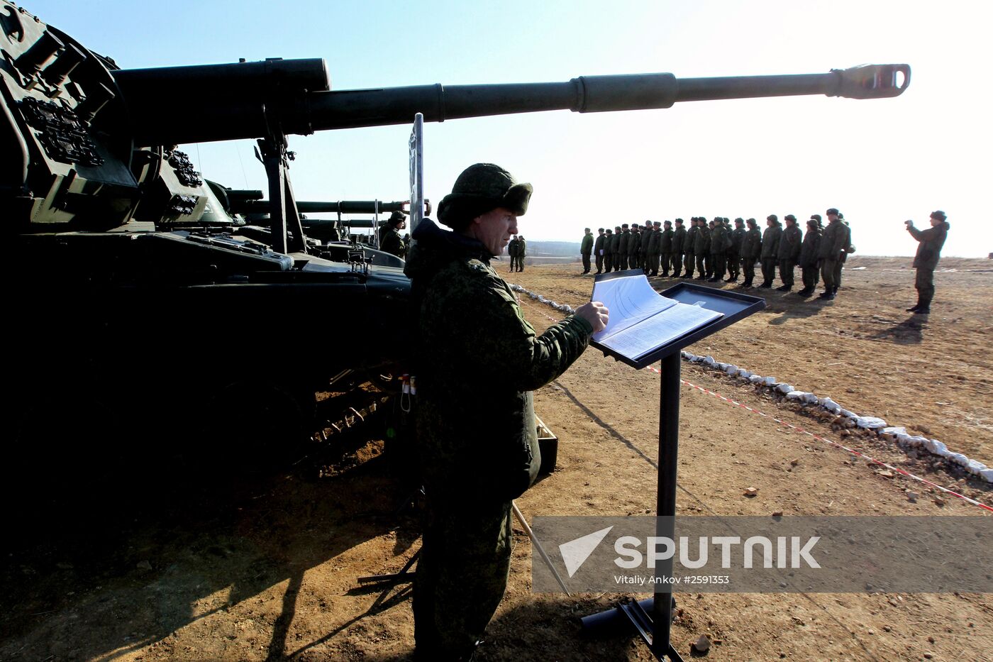 Artillery drill held at Sergeyevsky base in Primorsky Territory
