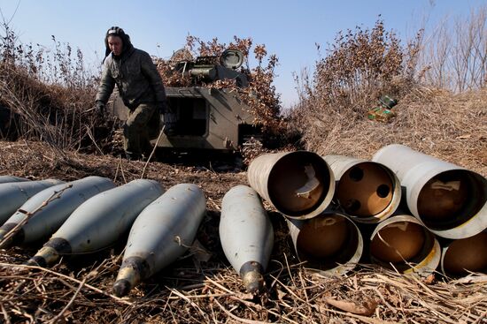 Artillery drill held at Sergeyevsky base in Primorsky Territory