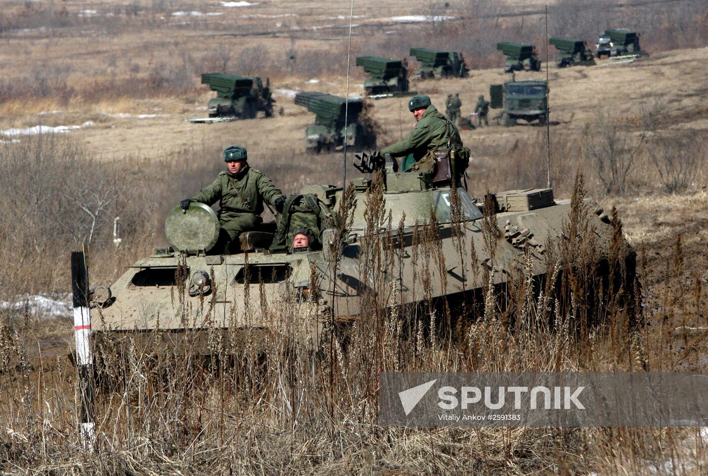Artillery drill held at Sergeyevsky base in Primorsky Territory