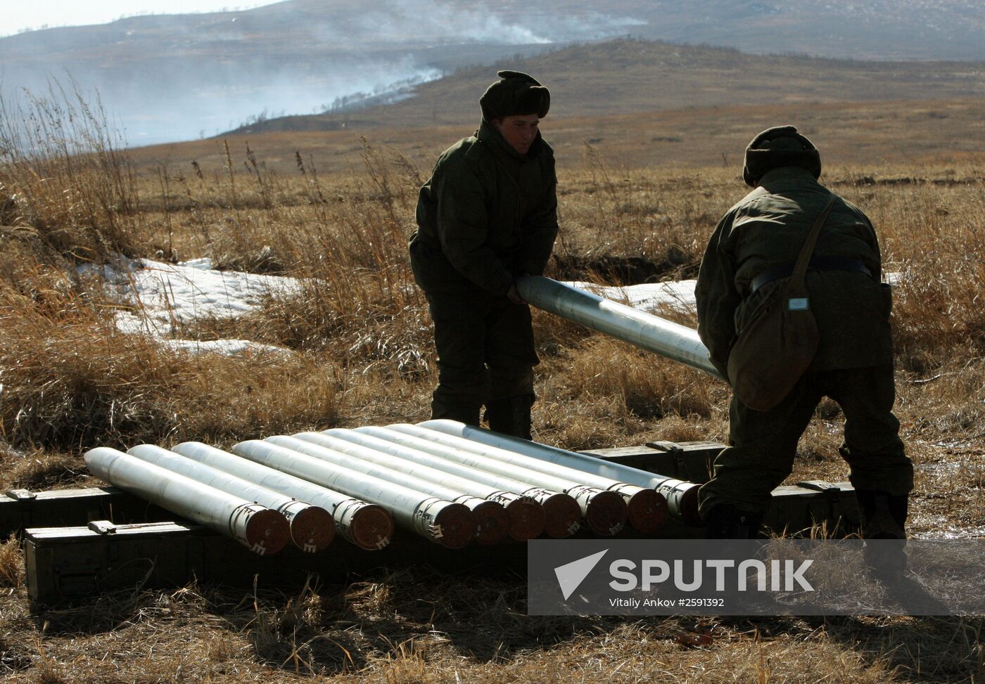 Artillery drill held at Sergeyevsky base in Primorsky Territory
