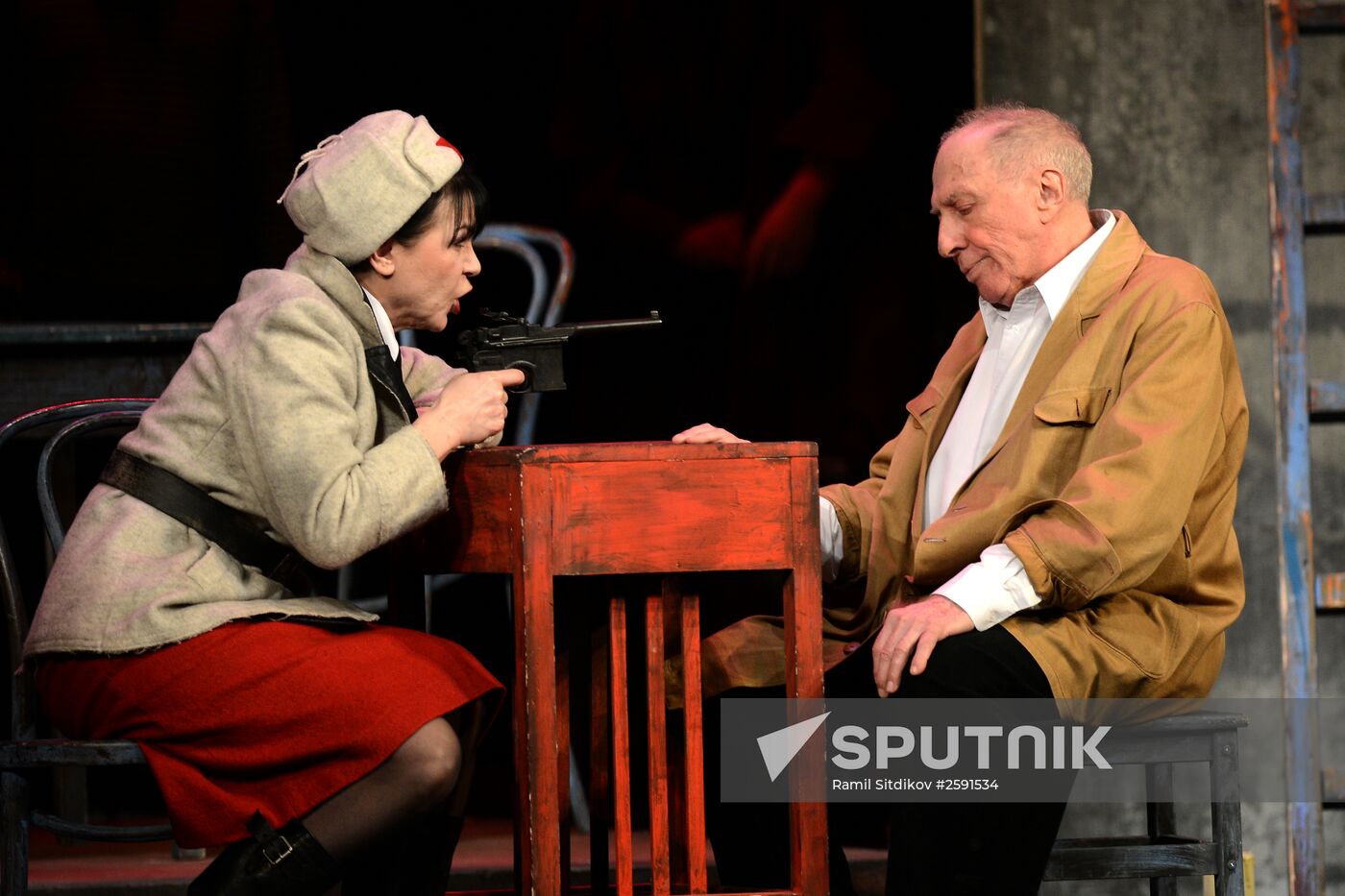 Sergei Yursky performs in Flying with an Angel. Chagall