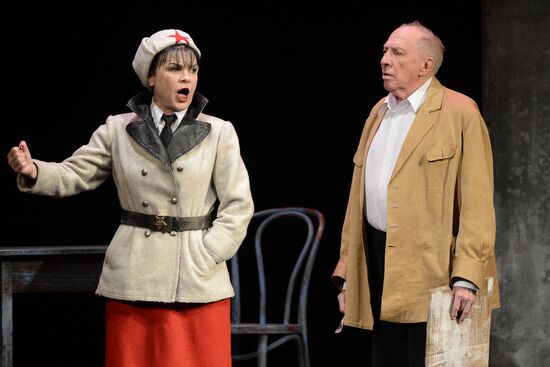 Sergei Yursky performs in Flying with an Angel. Chagall