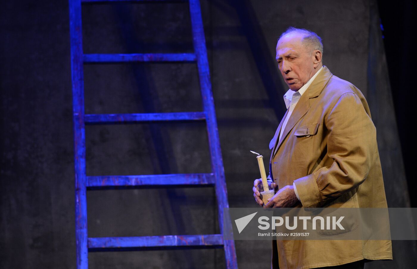 Sergei Yursky performs in Flying with an Angel. Chagall