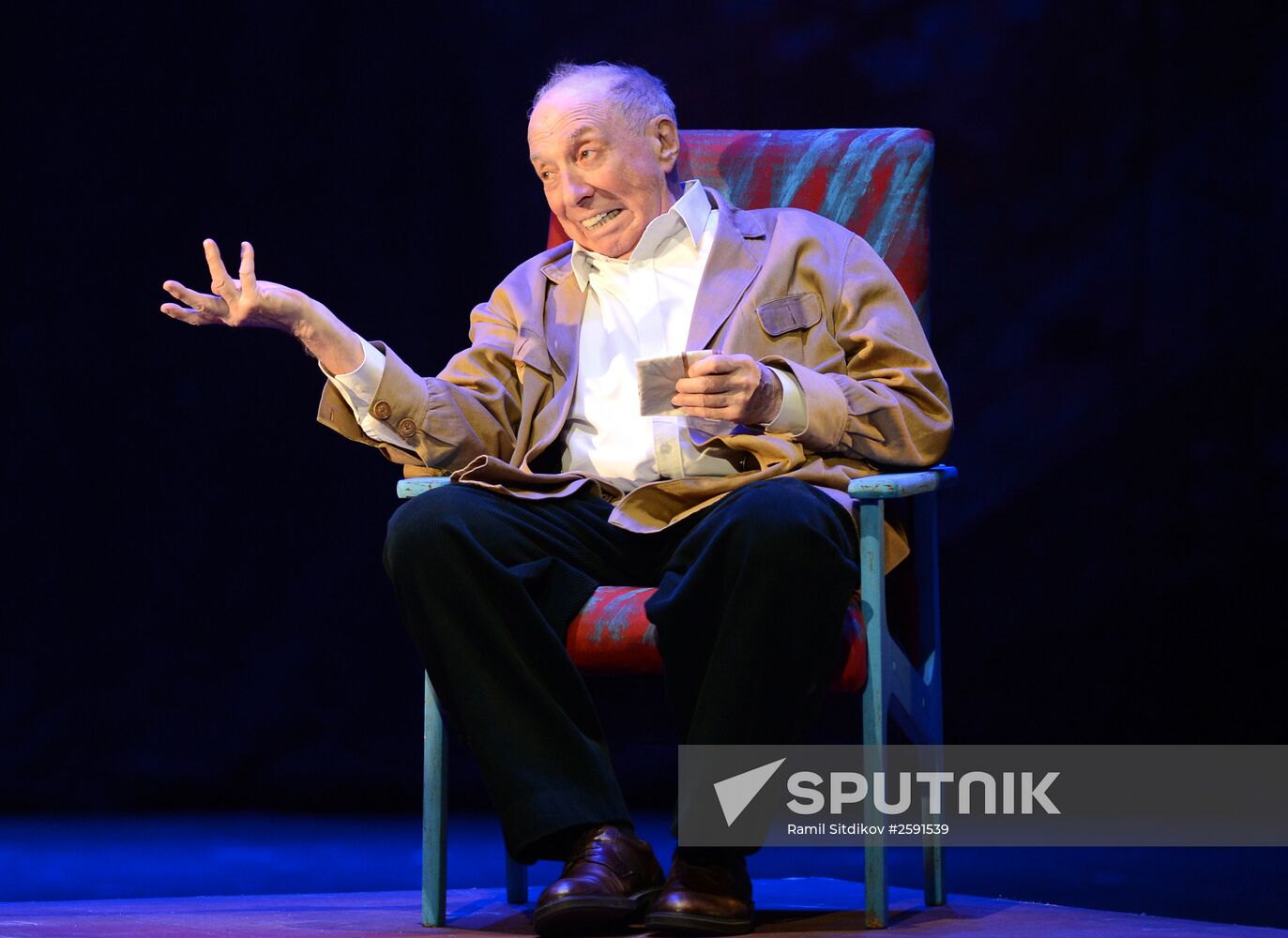 Sergei Yursky performs in Flying with an Angel. Chagall