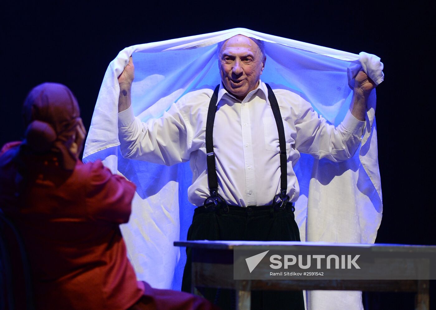 Sergei Yursky performs in Flying with an Angel. Chagall