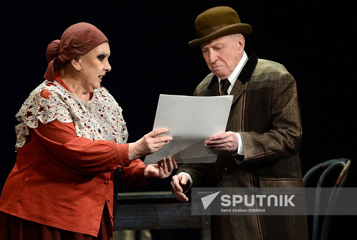 Sergei Yursky performs in Flying with an Angel. Chagall