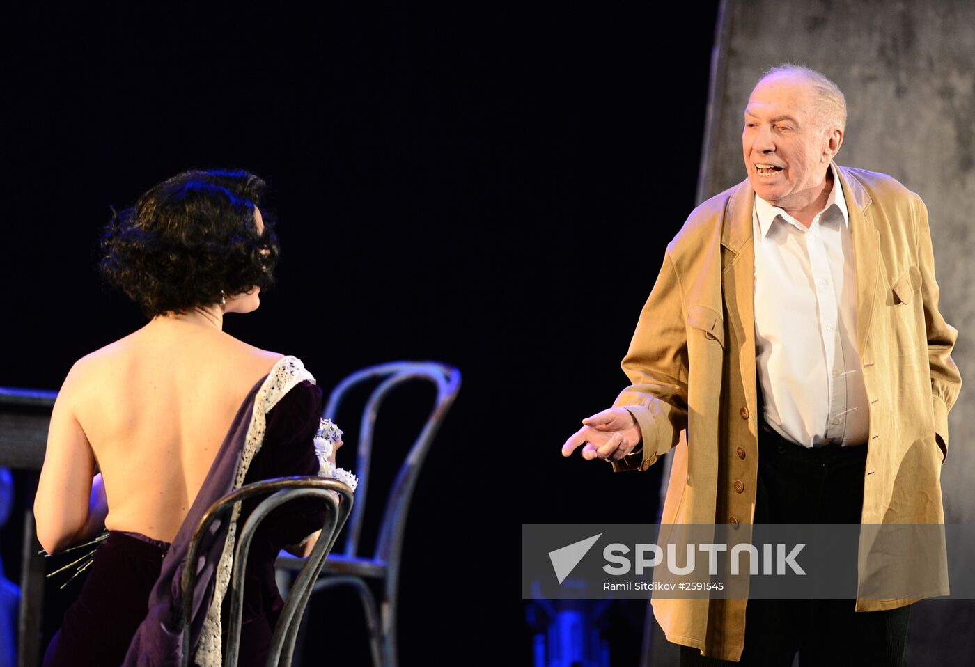 Sergei Yursky performs in Flying with an Angel. Chagall