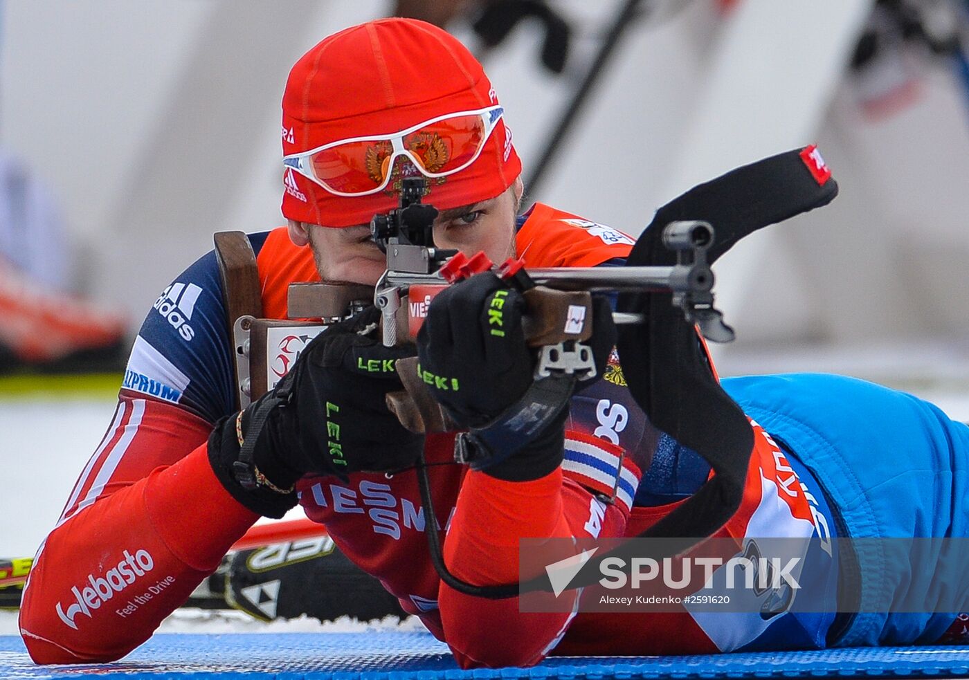 Biathlon world championships. Men's pursuit