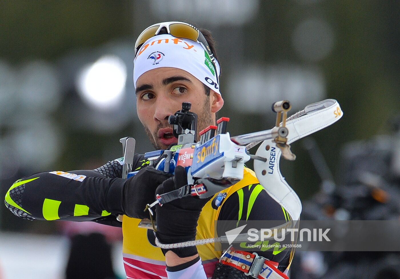 Biathlon world championships. Men's pursuit
