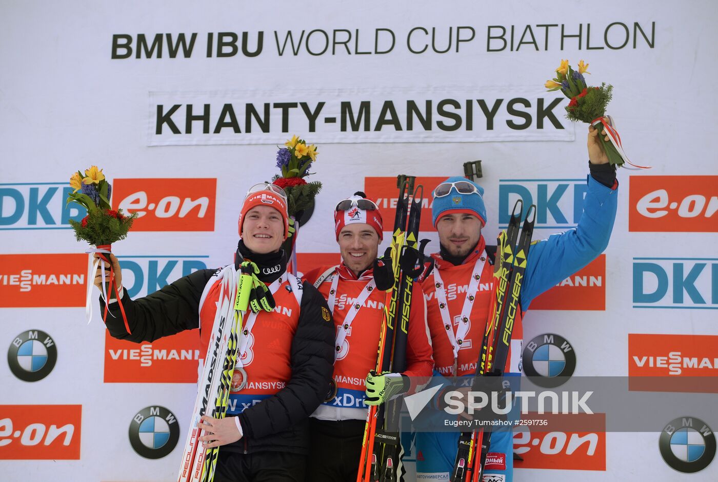 Biathlon world championships. Men's pursuit