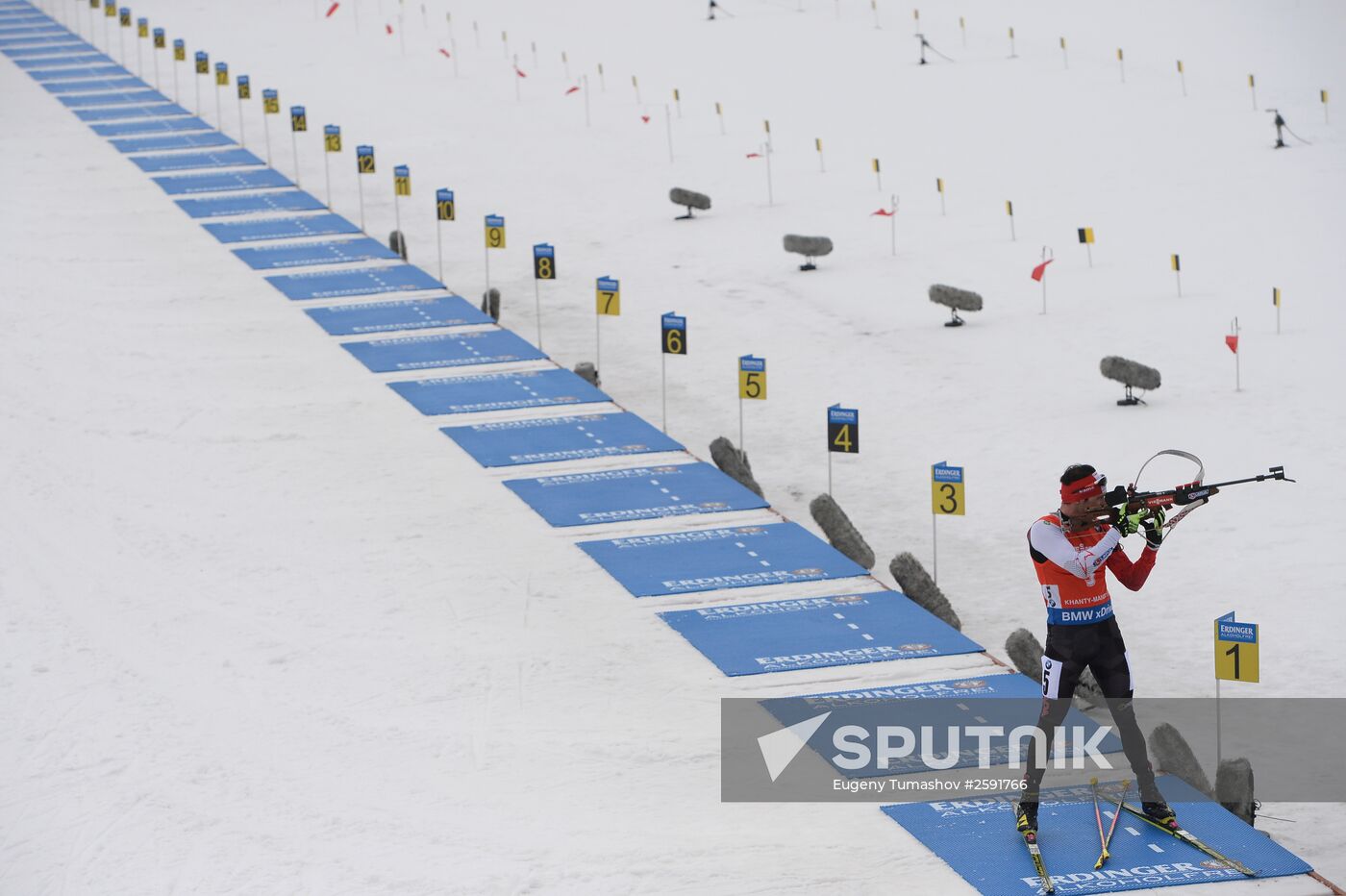 Biathlon world championships. Men's pursuit