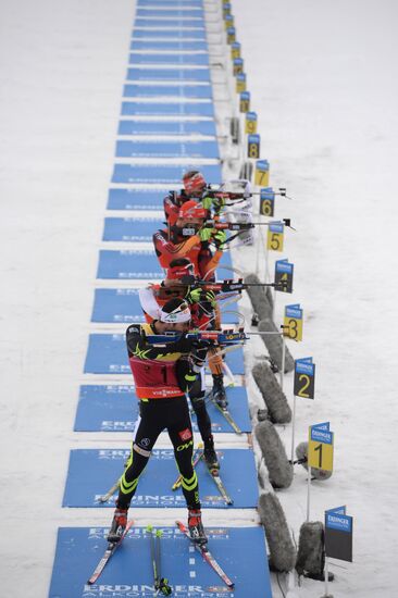 Biathlon world championships. Men's pursuit