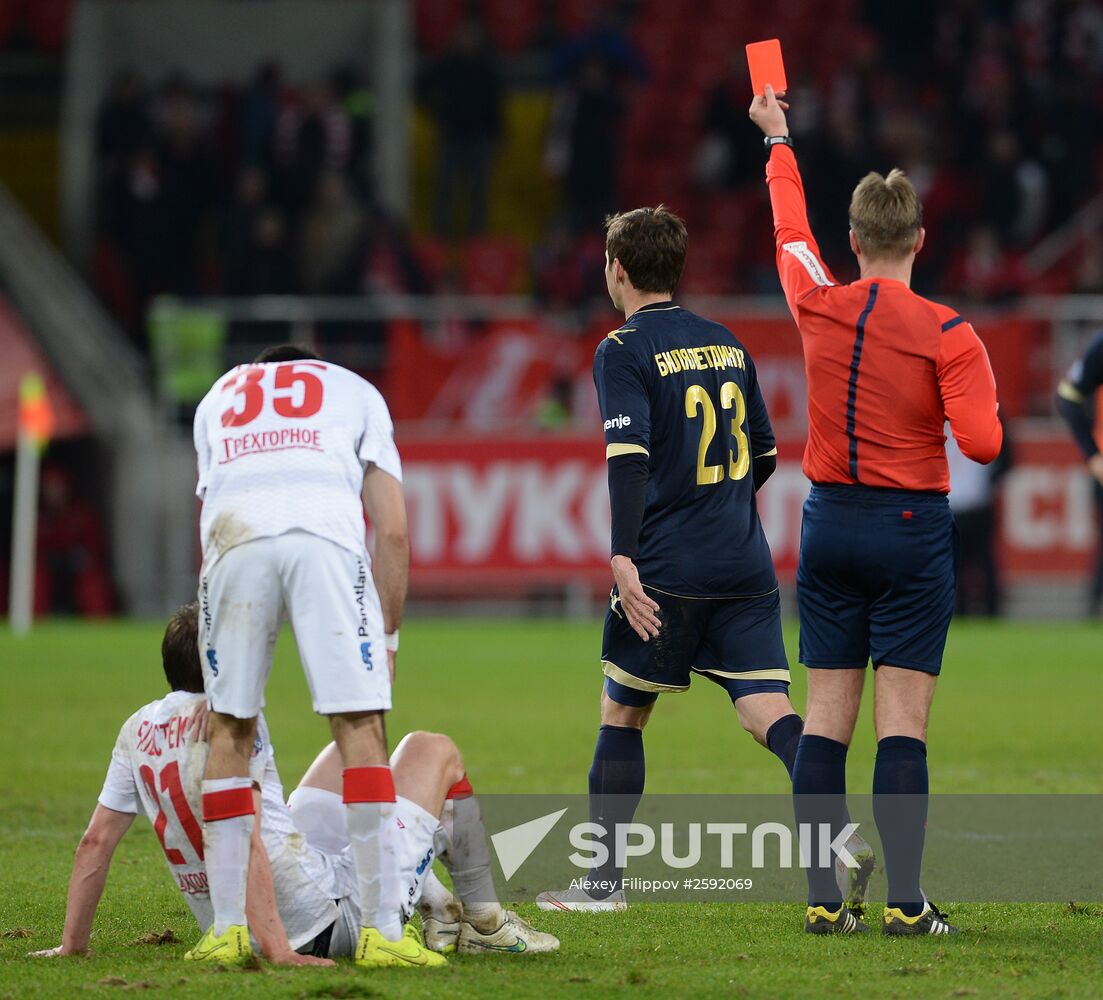 Football. Russian Premiere League. Torpedo vs. Spartak