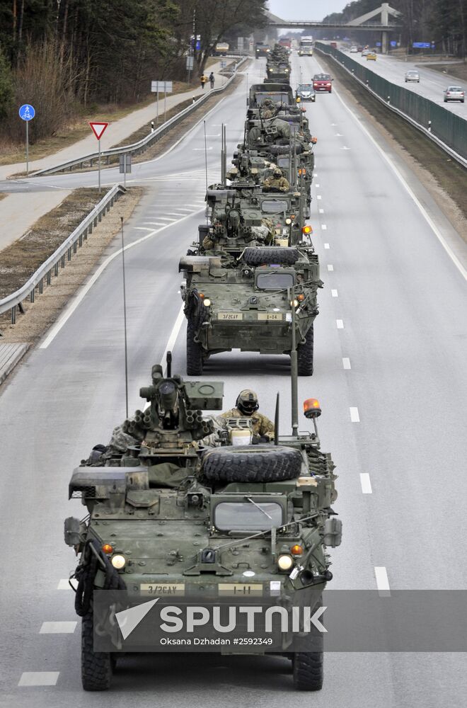 Dragoon Ride US Army convoy in Latvia