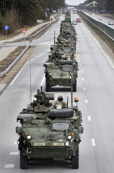 Dragoon Ride US Army convoy in Latvia