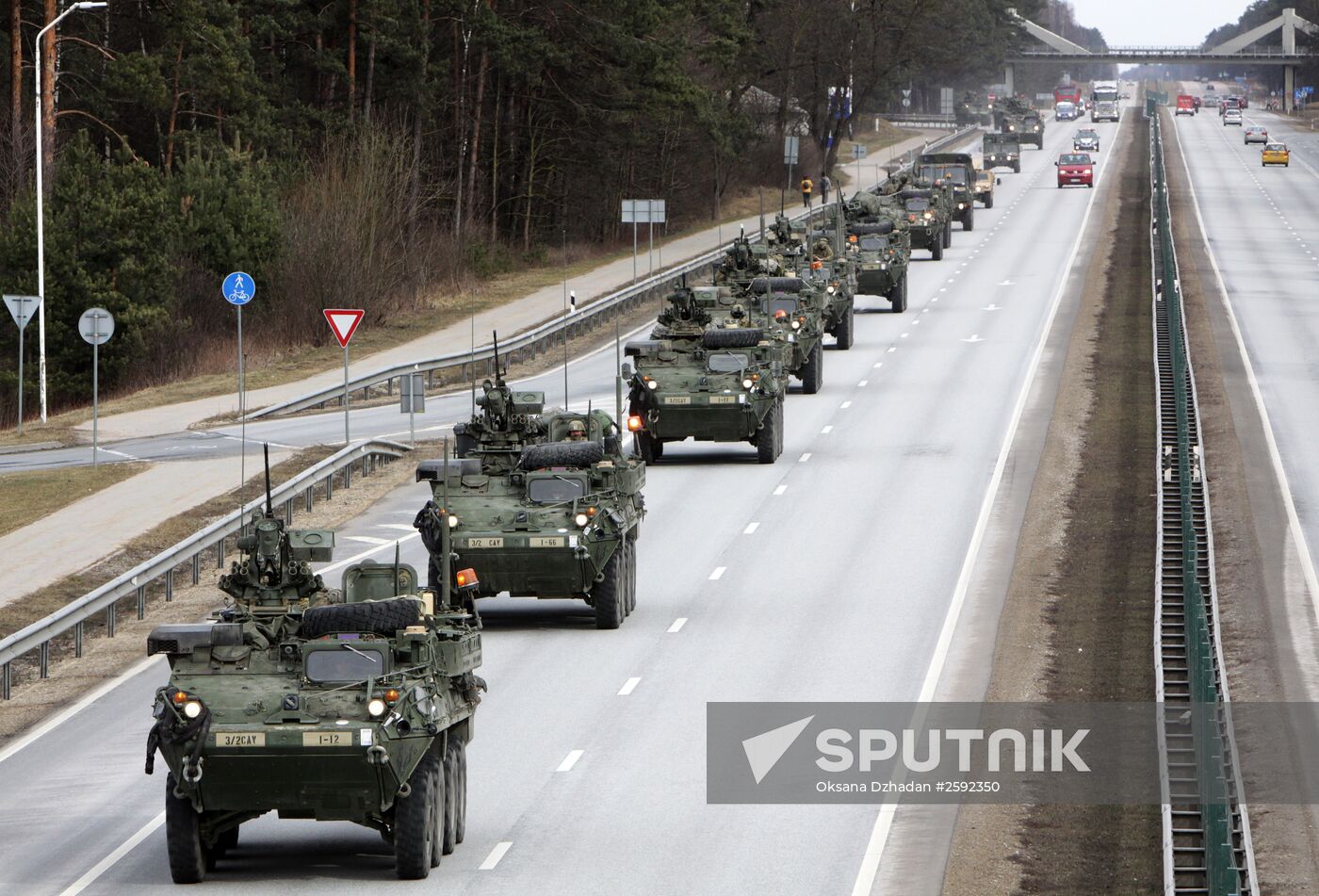 Dragoon Ride US Army convoy in Latvia