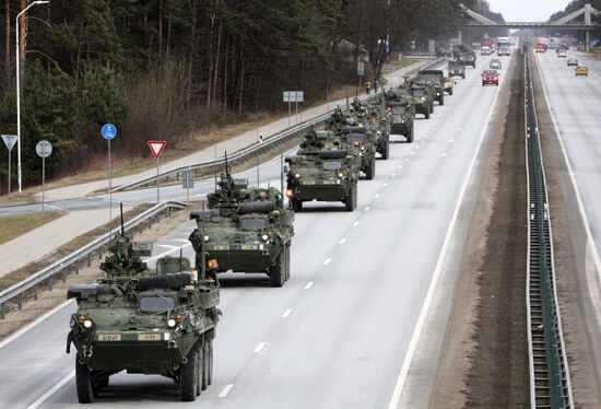 Dragoon Ride US Army convoy in Latvia