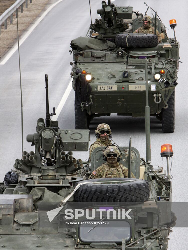 Dragoon Ride US Army convoy in Latvia